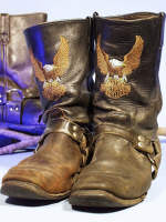 Well Worn Harley Harness Boots